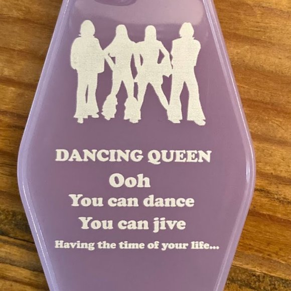 ABBA "Dancing Queen" inspired keytag - Picture 2 of 2
